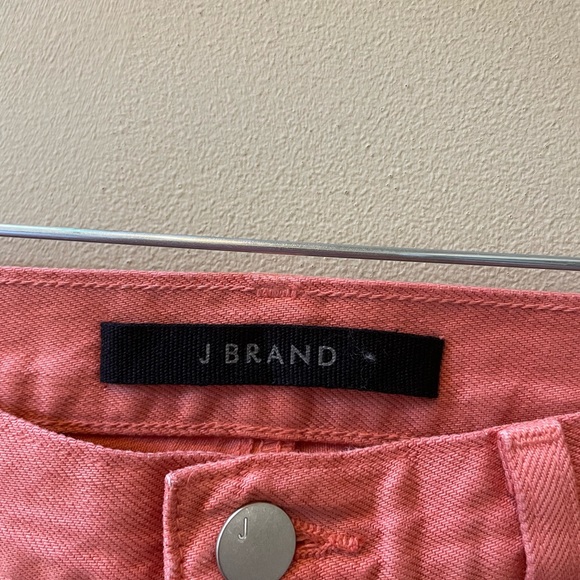 J Brand Jules High Rise Straight Leg Coral Jeans in Portal Raze Women’s Size 27 - Picture 6 of 8